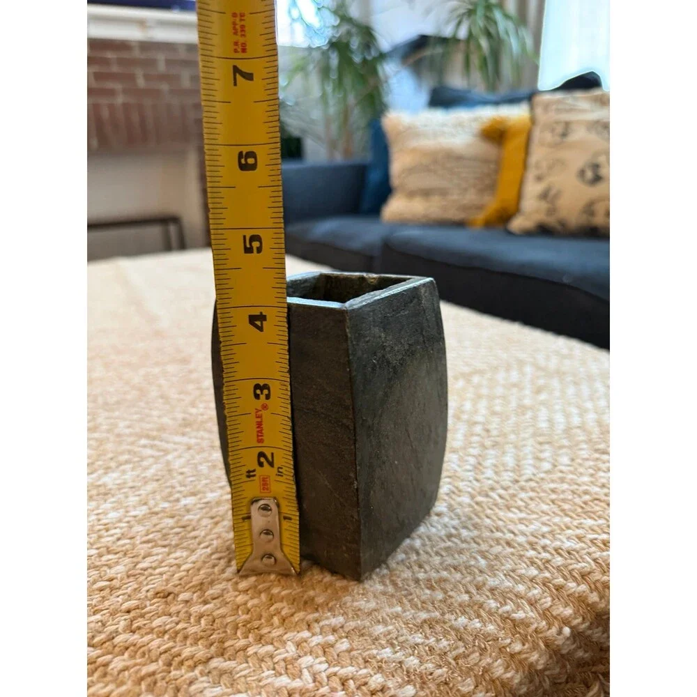 Dark stone bathroom cup